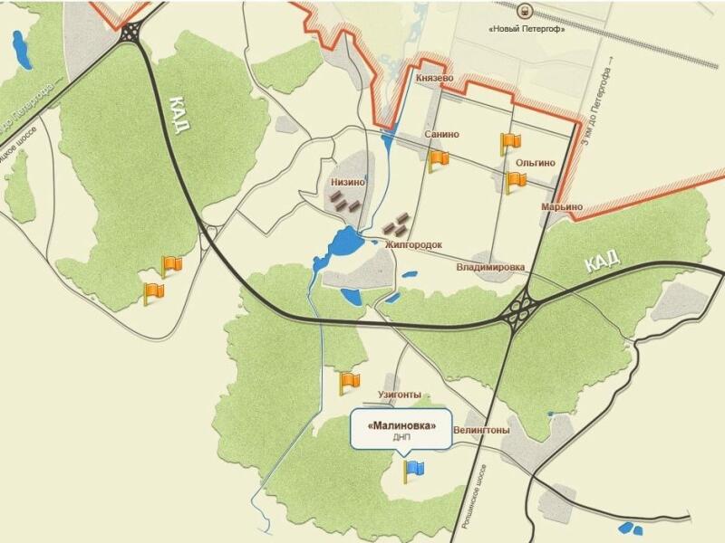 Карта малиновка кострома