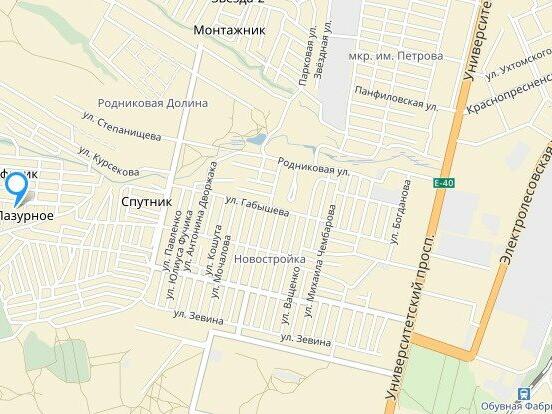 Карта волгоград родниковая долина волгоград