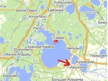 Озеро медвежье миасс карта
