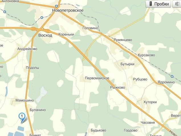 Карта новопетровское московская область