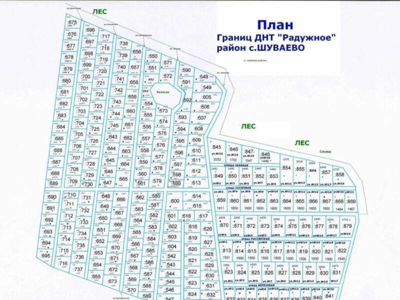 План снт заречье