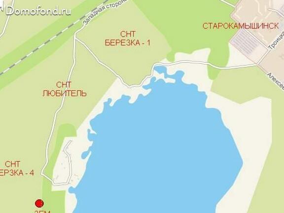 Карта старокамышинска с улицами