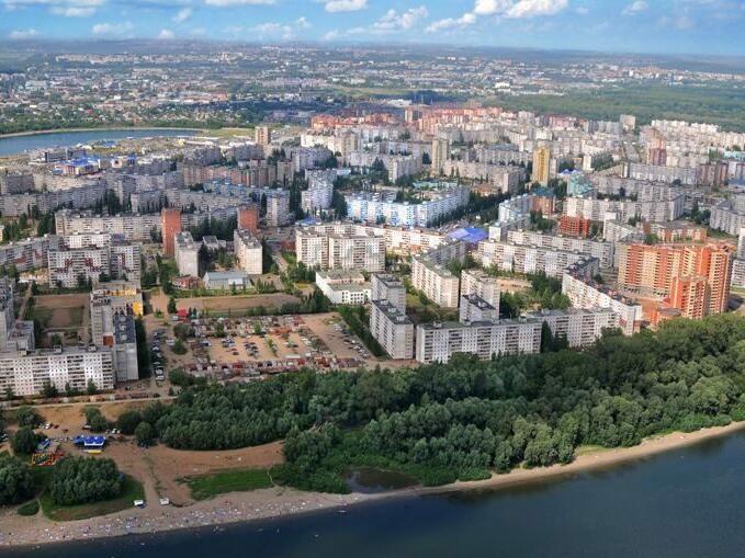 Река Уфа высоты птичьего полета