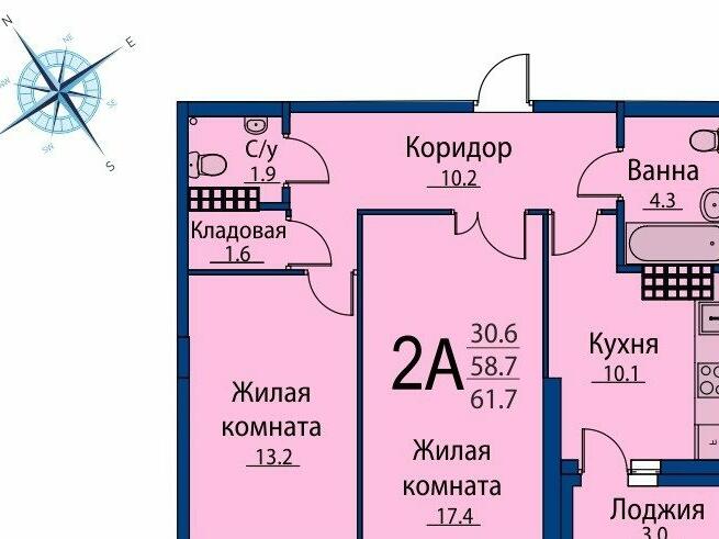План квартиры от застройщика