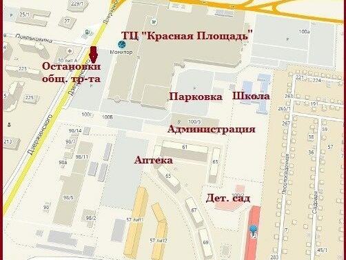 Краснодар карта улица красная карта